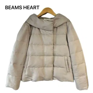 BEAMS HEART 빔즈 볼륨 넥 다운 자켓