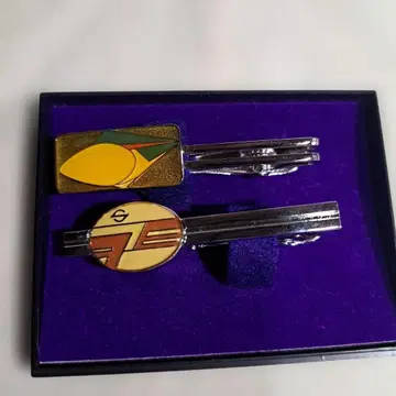 철도 굿즈 넥타이핀 2개 세트 미사용