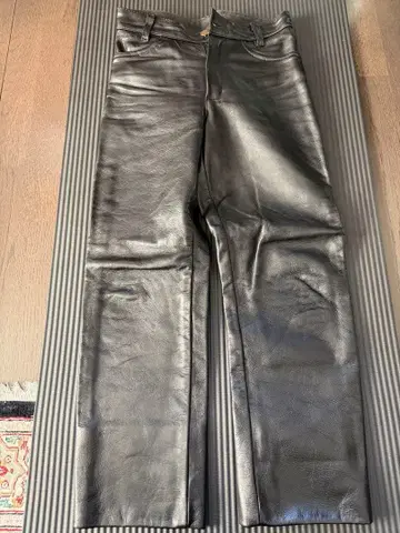 VANSON 사이즈 30 반손 가죽 팬츠 소가죽 가죽 팬츠