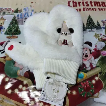 택 포함 새상품 디즈니 리조트 크리스마스 릴린린 미튼 2024