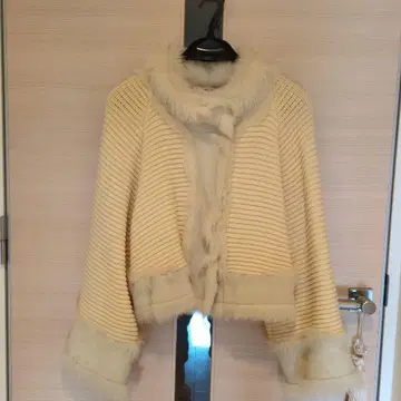 에포카 EPOCA 퍼 니트 자켓