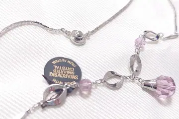 스와로브스키 목걸이 빈티지 디자인 쇼와 레트로 앤티크