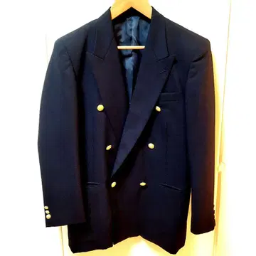 네이비 더블 브레스트 자켓 골드 버튼