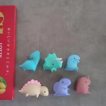 캡슐 토이 늘어선다. 공룡 씨 어나더 컬러 컴플리트 세트