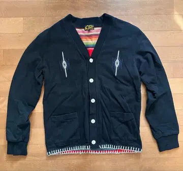 인디언 모터 사이클 맨투맨 가디건 블랙