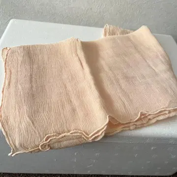 크리스마스 선물에 최적 실크 100% 스톨 (동백꽃잎 염색)