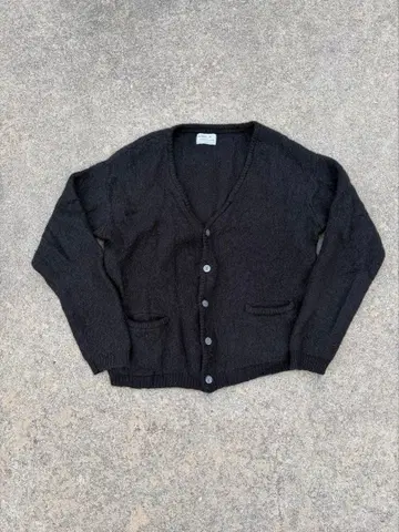 backers 모헤어 혼방 가디건 블랙