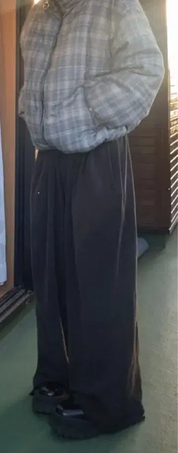 체크 다운 자켓 archive 00s