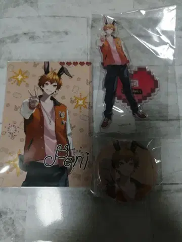 D 니트부 페니가키 아크릴 스탠드 브로마이드 캔뱃지