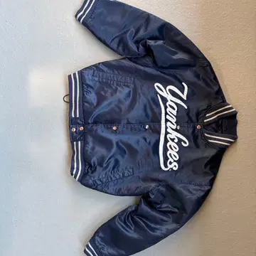 Majestic Yankees 바시티 자켓 네이비