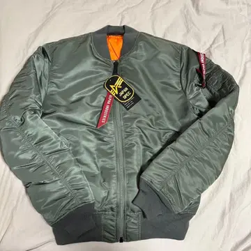 새상품 ALPHA MA-1 빈티지 그레이 xl 플라이트 자켓