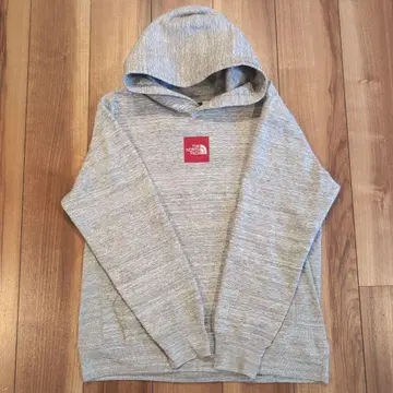 THE NORTH FACE 그레이 후드티 XL 박스 로고