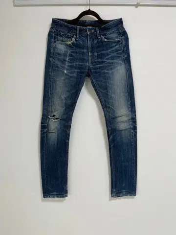 [ 291295 ] 데미지 가공 슬림핏 데님