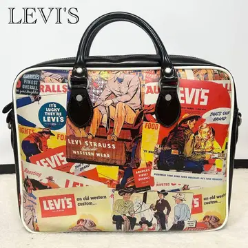 레어 Levi's 레트로 디자인 핸드백 에나멜 빈티지