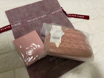 젤라또피케 하트 퀼팅 파우치 & 하트 거울 세트 새상품