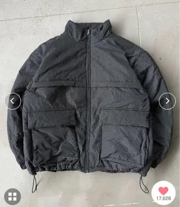 kutir [ 2사이즈 전개 ] 모듬 포켓 패딩 블루종