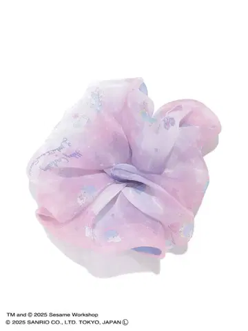 아비 x 리틀트윈스타 시어 프린트 스크런치 키키라라