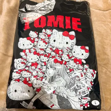 이토 준지 x 산리오 캐릭터즈 후드티 갸루 토미에 x 헬로키티 L