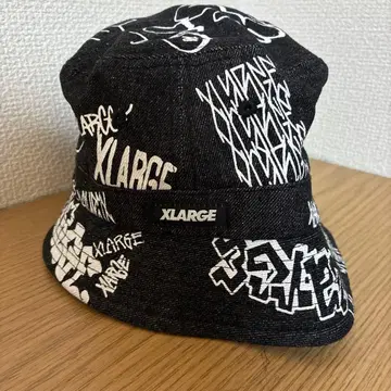 XLARGE 그래픽 버킷햇 블랙