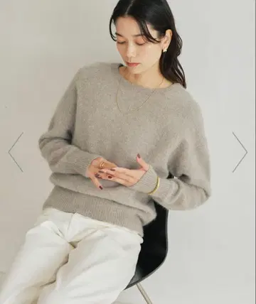 헤어 리 니트 베이지 green label relaxing