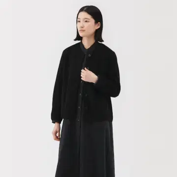 무인양품*소재에 돌아가는 플리스 가디건 XL