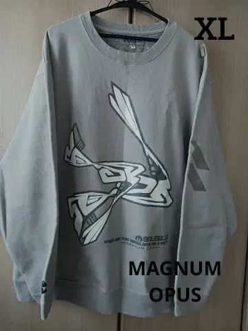 XL 그레이 두꺼운 원단 트레이닝복 양쪽 포켓 MAGNUM OPUS