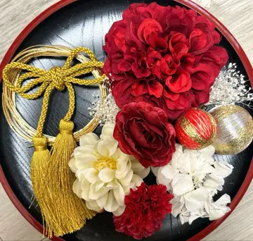 성인식 일본 의류 후리소데 시치고산 사전 촬영 머리 장식