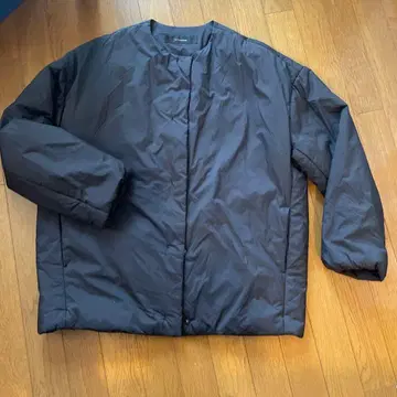 7-ID concept. 패딩 노카라 숏코트 블랙 미사용