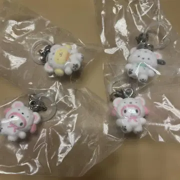 산리오 메지루시 액세서리 ~푹신푹신 스노우~ 4개 세트