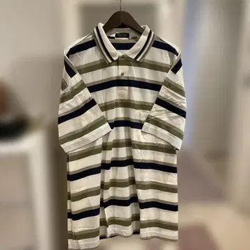 EX-CLUB 보더 피케 셔츠 남성용 4L 빅 사이즈