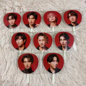 SnowMan ON 미니 부채 키링