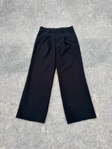 HARE 블랙 와이드 슬랙스 M 사이즈