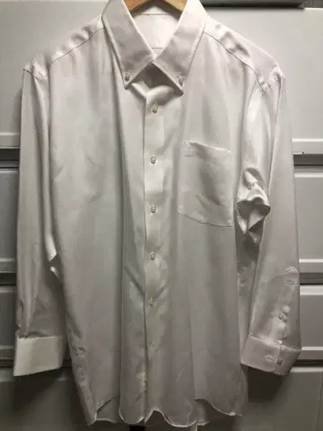 [ 미사용 ] 야마키 화이트 버튼 다운 비즈니스 셔츠 43-80