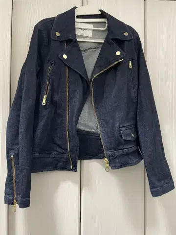 데님 라이더 자켓 다크 블루