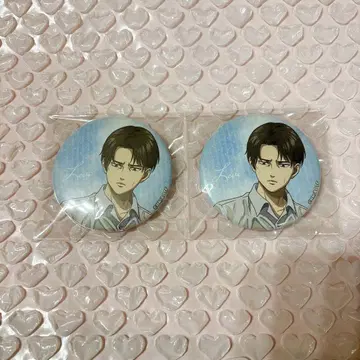 진격의 거인 리바이 복권 메이트 캔뱃지 캔 배치 2개 세트