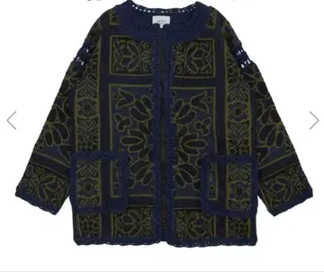 AMERI RUG PATTERN KNIT JACKET
