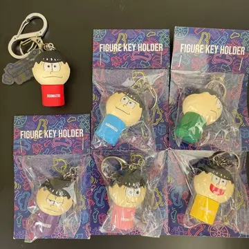 오소마츠 6쌍둥이 니트의 삶 전시회 피규어 키링 6형제 세트