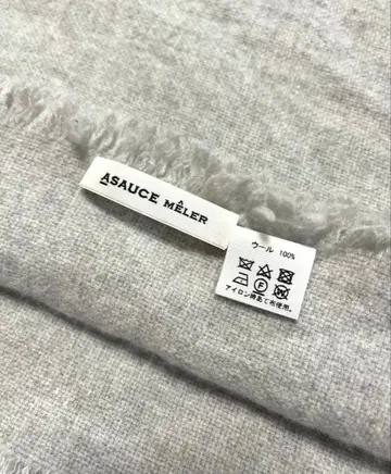 ASAUCE MELER 아소스메레 울 스톨 라이트 그레이