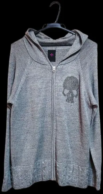 Gasanova 스컬비즈 그레이 후드티