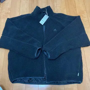 adidas 블랙 플리스 자켓