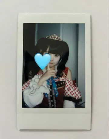 무지개 깃털 미니 폴라로이드 카드놀이 의상 할로윈