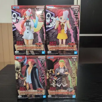 원피스 DXF 피규어 필름 레드 4점 묶음 판매 세트