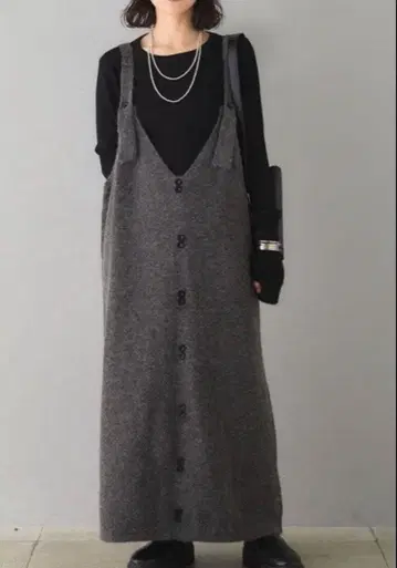 에시카 ESICA 딥 V넥 니트 원피스