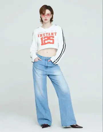 InstantFunk 크롭 T셔츠