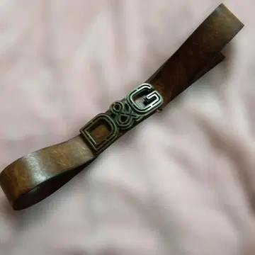 중고 사용감 있음*D&G 브라운 가죽 벨트 W87~97 정도