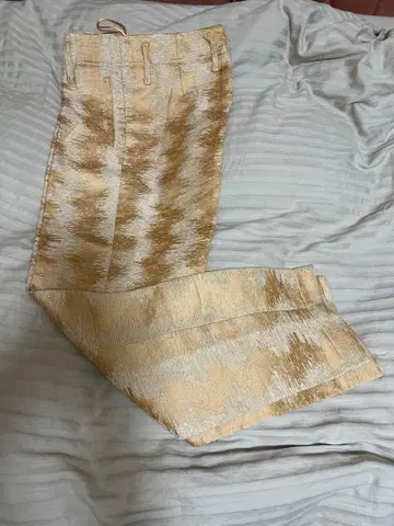 이컷풍 디자인 슬림핏 팬츠