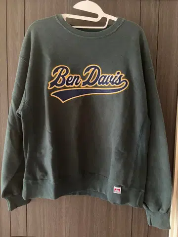 벤 데이비스 로고 맨투맨 L 그린 트레이닝복