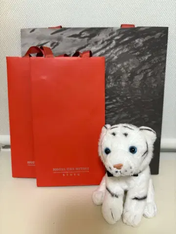 호텔 더 미쓰이 교토 백호 봉제 인형 종이 봉투 포함