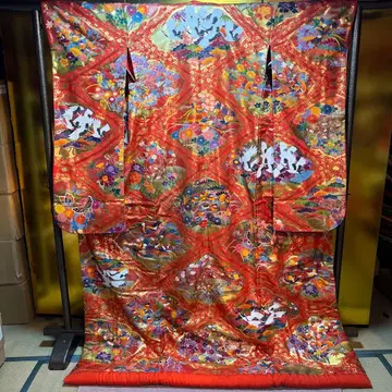 우치카케 이로 우치카케 순수 실크 단스 아키야마 아키라 작가