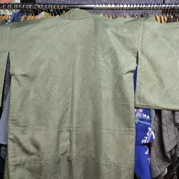 녹색 파도 무늬 기모노